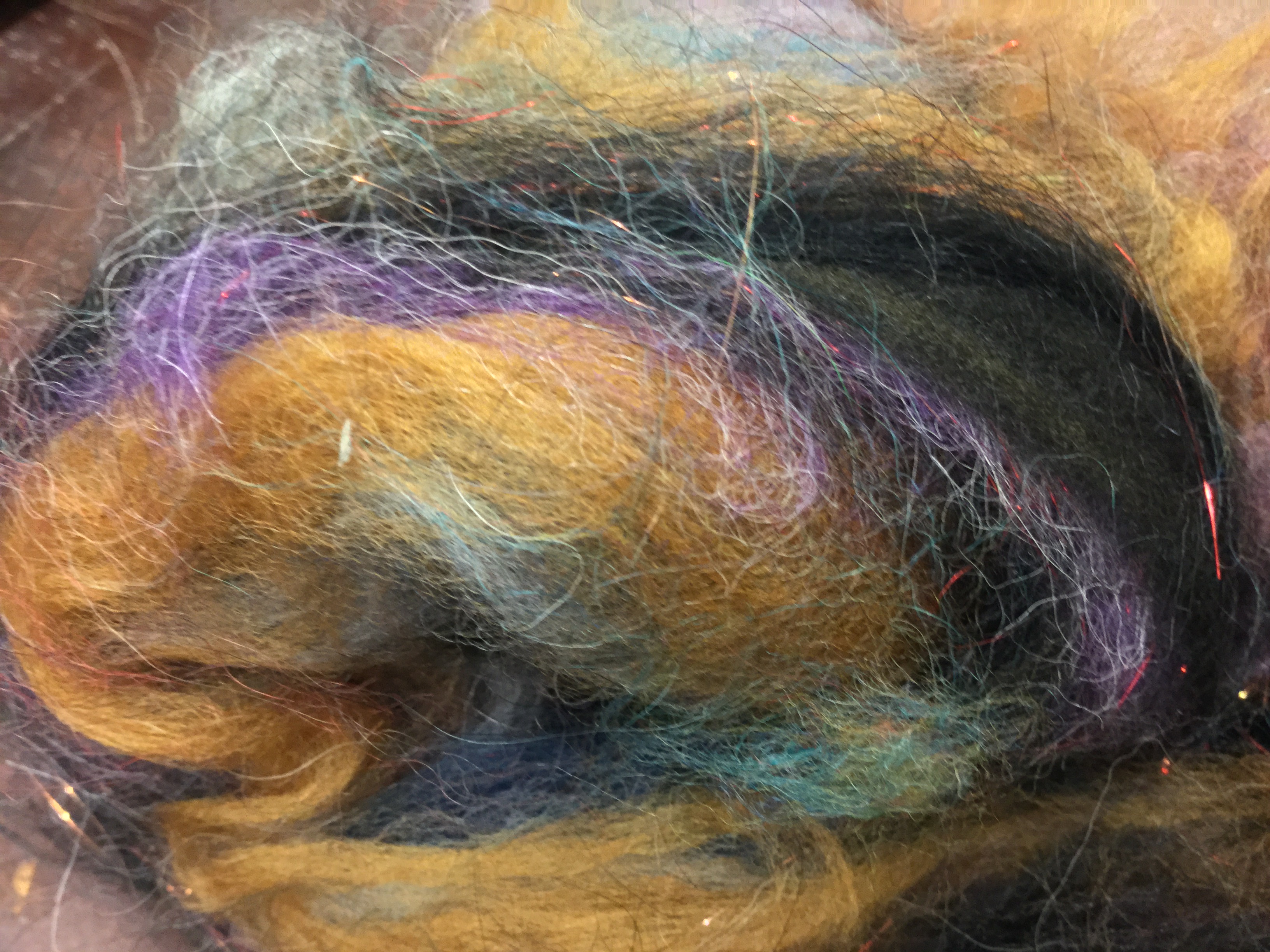 Bewitching Batts Hand Blended Art Batt - #217 - 3.1 ozs Bewitching Batts Hand Blended Art Batt - #217 - 3.1 ozs